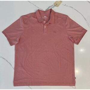 NWT Tommy Bahama XL Moisture Wicking Easy Care Relaxed Red Polo NWT